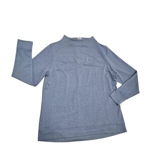 Women's Slazenger Long Sleeve Mock Neck Golf Shirt Size XXL Blue Gray